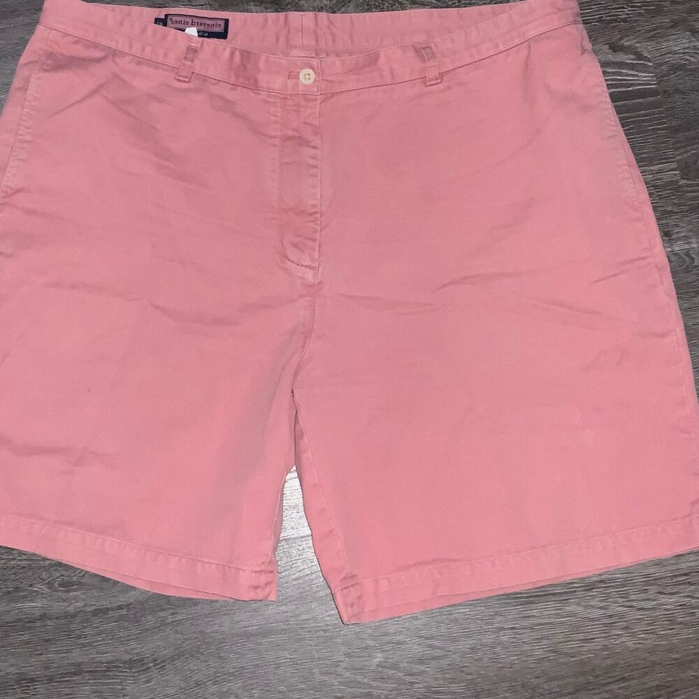 Vineyard Vines Pink Chino Shorts Men’s 42 Flat Front Cotton Casual Preppy (364)